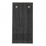 Nota de plata cafenele, Wood, piele PU interior/exterior, lavabila, negru Nota de plata cafenele, Wood, piele PU interior/exterior, lavabila, negru