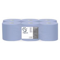 Rola prosop albastru, autocut, portionat, in 2 straturi, 140 m, Papernet, 6 role/bax Rola prosop albastru, autocut, portionat, in 2 straturi, 140 m, Papernet, 6 role/bax