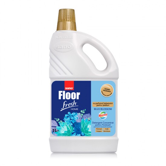Detergent concentrat de pardoseli, Sano Floor Fresh Home Blue Blossom, 1 L