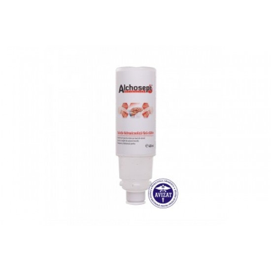 ALCHOSEPT™ – Dezinfectant pentru maini si tegumente, 450 ml (cu suport) ALCHOSEPT™ – Dezinfectant pentru maini si tegumente, 450 ml (cu suport)