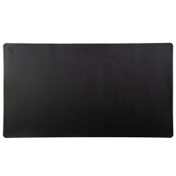 Mousepad gaming Flexi XXL, din piele, cu doua fete, pentru protectie birou, UNIKA, negru/gri