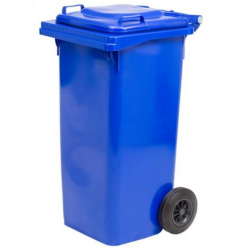Europubela plastic, 80L, culoare albastra, Mevatec- Transport inclus