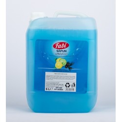 Sapun lichid albastru parfumat, Fabi, canistra 5L Sapun lichid albastru parfumat, Fabi, canistra 5L
