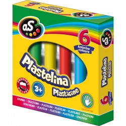 Plastilină 6 culori Astra 85g Plastilină 6 culori Astra 85g