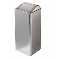 Cos de interior de 80L, cu capac batant, din inox cu finisaj satinat, Mediclinics Cos de interior de 80L, cu capac batant, din inox cu finisaj satinat, Mediclinics