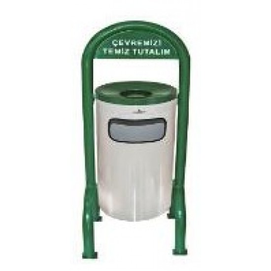Cos gunoi pentru parc din metal vopsit, 31L Cos gunoi pentru parc din metal vopsit, 31L