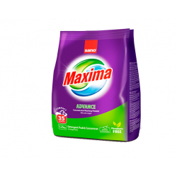 SANO MAXIMA ADVANCE DETERGENT PUDRA, 1.25 kg, 35 spalari SANO MAXIMA ADVANCE DETERGENT PUDRA, 1.25 kg, 35 spalari