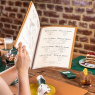 Mapa Meniu Leather Corium A4 maro Mapa Meniu Leather Corium A4 maro