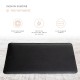 Husa laptop, MacBook 15 inch, UNIKA, piele PU cu lana din fibre naturale, negru