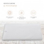 Husa laptop, MacBook 15 inch, UNIKA, piele PU cu lana din fibre naturale, gri Husa laptop, MacBook 15 inch, UNIKA, piele PU cu lana din fibre naturale, gri