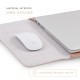 Husa laptop, MacBook 15 inch, piele naturala cu mouse pad, inchidere magnetica, margini vopsite manual, e-store, nude