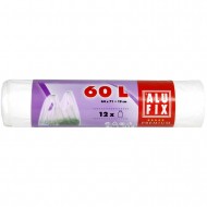 Saci menajeri albi Alufix 60l, 12 buc/rola  Saci menajeri albi Alufix 60l, 12 buc/rola
