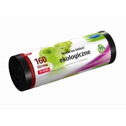 STELLA Saci Menaj Ecologici 160 L 10 buc LDPE Negru STELLA Saci Menaj Ecologici 160 L 10 buc LDPE Negru