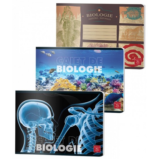 Caiet capsat, cu 24 file, biologie, PIGNA 70gr Caiet capsat, cu 24 file, biologie, PIGNA 70gr