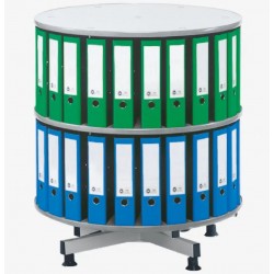 Coloana rotativa pentru bibliorafturi, PFL, gri, 80x93 cm