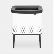Cos rufe Bo, 60L, Capac plastic - alb
