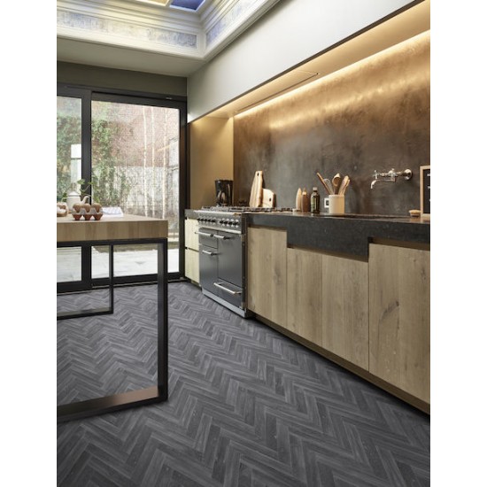 PVC Plaza Oak Chevron 099D