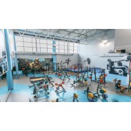 PVC sportiv Omnisports V120 albastru Royal Blue PVC sportiv Omnisports V120 albastru Royal Blue