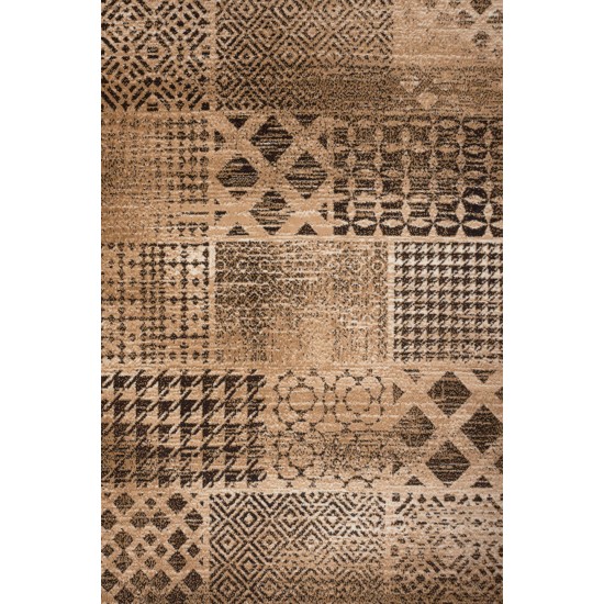 Covor Practica A3BDB maro dreptunghiular 150 x 225 cm Covor Practica A3BDB maro dreptunghiular 150 x 225 cm