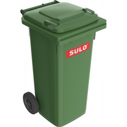 Europubela din material plastic, 120 L, culoare verde, SULO - Transport inclus