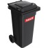 Europubela din material plastic, 240 l culoare negru SULO - Transport inclus