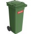 Europubela din material plastic, 140 l culoare verde SULO - Transport inclus