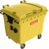 Eurocontainer galben din material plastic, cu capac plat, SULO, 1100 l  - Transport Inclus