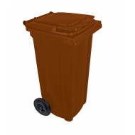 Pubela HDPE CLD 120L maro - Transport inclus