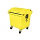 Container HDPE CLE 1100L cu capac rotund galben - Transport inclus Container HDPE CLE 1100L cu capac rotund galben - Transport inclus