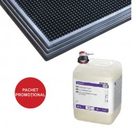 Pachet Covor folosit cu solutie igienizanta sau dezinfectanta Sani-Trax si Detergent dezinfectant BACSPECIAL EL 500 5L Ecolab Pachet Covor folosit cu solutie igienizanta sau dezinfectanta Sani-Trax si Detergent dezinfectant BACSPECIAL EL 500 5L Ecolab