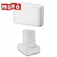 Pachet Dispenser servetele Xpress Tork si un bax Prosoape hartie pliate Expres Z fold