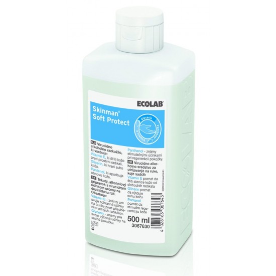Dezinfectant virucid pentru maini, Skinman Soft Protect, Ecolab, 500 ml-Aviz biocid 