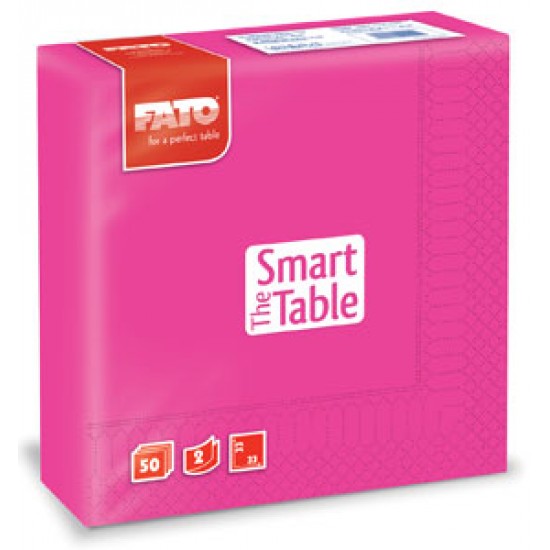 Servetele 33x33 cm, 2 straturi, Smart Table Fuchsia, Fato