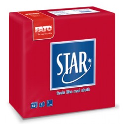 Servetele 38x38 cm, 2 straturi, embosate, Star Red, Fato Servetele 38x38 cm, 2 straturi, embosate, Star Red, Fato