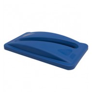 Capac deseuri hartie pentru container Slim Jim de 87 si 60 L, albastru, RUBBERMAID Capac deseuri hartie pentru container Slim Jim de 87 si 60 L, albastru, RUBBERMAID