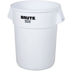 Container rotund Brute, 37.9 L, alb, RUBBERMAID Container rotund Brute, 37.9 L, alb, RUBBERMAID