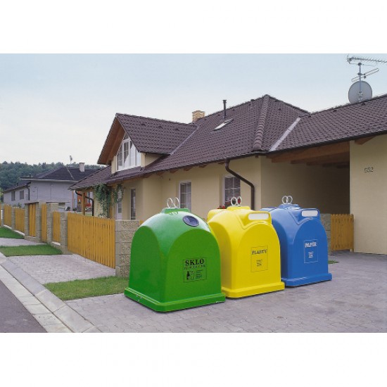 Eurocontainer din fibra de sticla 2.1 m3 pentru sticla VERDE MEVATEC - Transport Inclus