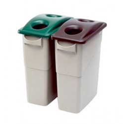 Capac deseuri sticla pentru container Slim Jim de 87 si 60 L, galben, RUBBERMAID Capac deseuri sticla pentru container Slim Jim de 87 si 60 L, galben, RUBBERMAID