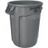 Container rotund Brute cu canale de aerisire, 75.7 L, gri, RUBBERMAID