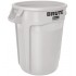 Container rotund Brute cu canale de ventilare, 75.7 L, alb, RUBBERMAID