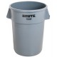 Container rotund Brute, 37.9 L, gri, RUBBERMAID