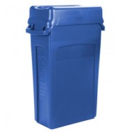 Container Slim Jim cu canale de aerisire, 87 L, albastru, RUBBERMAID Container Slim Jim cu canale de aerisire, 87 L, albastru, RUBBERMAID