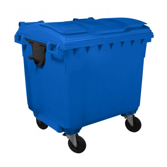 Container HDPE CLF 660L cu capac plat- Transport inclus