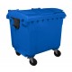 Container HDPE CLF 660L cu capac plat- Transport inclus