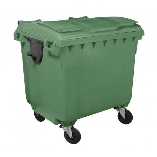 Container HDPE CLF 660L cu capac plat- Transport inclus