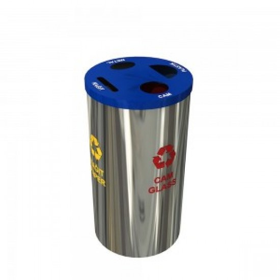 BAERUM A Cos de reciclare compact din otel inoxidabil pentru acasa sau la birou BAERUM A Cos de reciclare compact din otel inoxidabil pentru acasa sau la birou