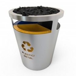 GENEVE SS Set de reciclare cu look modern din otel inoxidabil si pietre decorative GENEVE SS Set de reciclare cu look modern din otel inoxidabil si pietre decorative