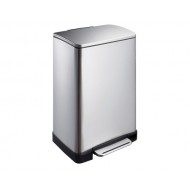 Cos de gunoi - material inoxidabil cu garnitura din plastic 40 l Cos de gunoi - material inoxidabil cu garnitura din plastic 40 l