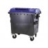 Eurocontainer plastic, 1100L, capac plat, albastru, fara inchizatoare - colectare hartie SULO - Transport Inclus