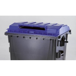 Eurocontainer din plastic 1100L, capac plat, albastru, inchizatoare pentru capac - colectare hartie SULO - Transport Inclus Eurocontainer din plastic 1100L, capac plat, albastru, inchizatoare pentru capac - colectare hartie SULO - Transport Inclus